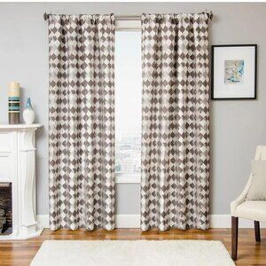 SOFTLINE Prom-Rod Pocket Woven Window Panel, 52x84 Inches